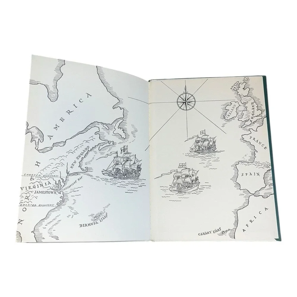 1974 Hardback Children's History‎ Book Three Ships Come Sailing Gilchrist Waring